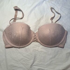 H&M Lace Push-Up Bra - Blush